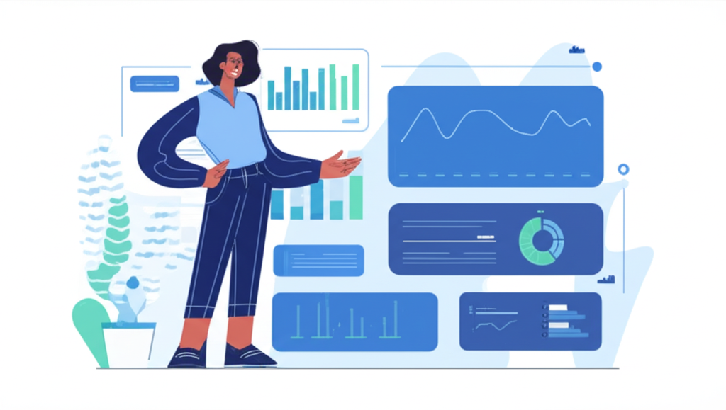 Confident professional analyzing data on computer, representing data-driven settlement solutions